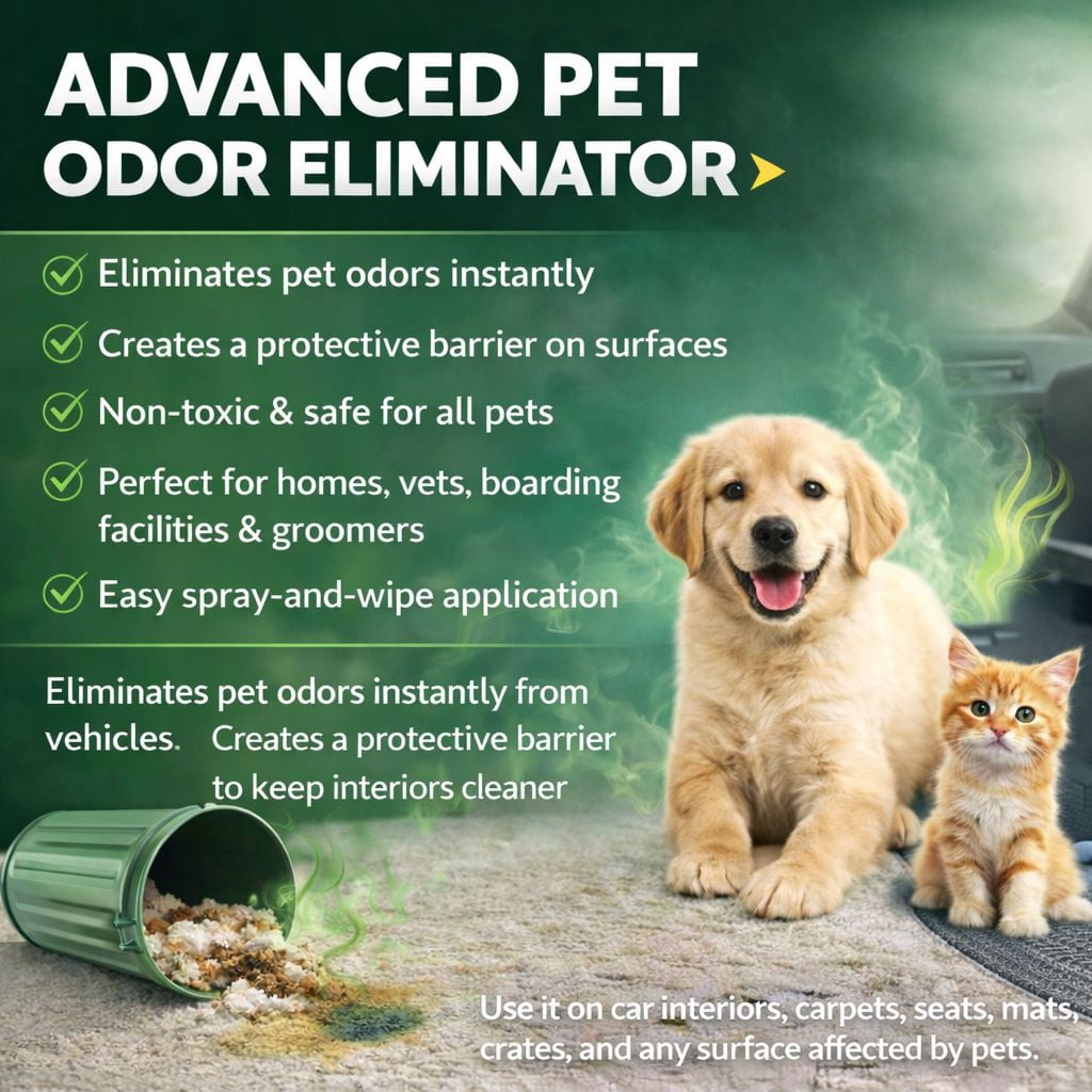 Infinity Shields PetPro, Pet-Safe, Odor Eliminator, Surface Protectant Spray, 1 Gallon W/ Remote Sprayer, Fresh & Clean Scented