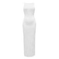 thumbnail image 4 of JIAYUE Women's Dress Sleeveless Square Collar Ankle-Length Maxi Spring Long Wedding Guest Resort Wear Vacation Casual Bodycon Summer Trendy Female Dresses, 4 of 5