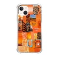 thumbnail image 1 of Orange Aesthetic Case Compatible with iPhone 14,Aesthetic Art Design TPU Bumper Cover Case, 1 of 5