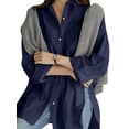 thumbnail image 6 of ZANZEA Women Office Long Sleeve Buttons Front Turn Down Collar Shirt Blouse, 6 of 11