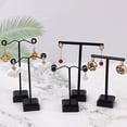 thumbnail image 3 of Mini Metal Earring Display Rack Acrylic Large Medium Small Size Earrings Necklace Bracelets Placement Rack Jewelry Display Stand Transparent-S, 3 of 6