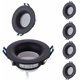 thumbnail image 1 of Lot 6 Complete Black Round Recessed LED Spotlights with GU10 Bulbs Warm White Module 3000K 5W 430lm eqv. 50W IP20 Dimmable, Recessed spotlight 68mm [, 1 of 5