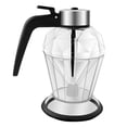 thumbnail image 1 of Dispensador de miel con soporte - Jarrón de vidrio transparente sin goteo Dipper & Flip Top Lid ←, 1 of 5