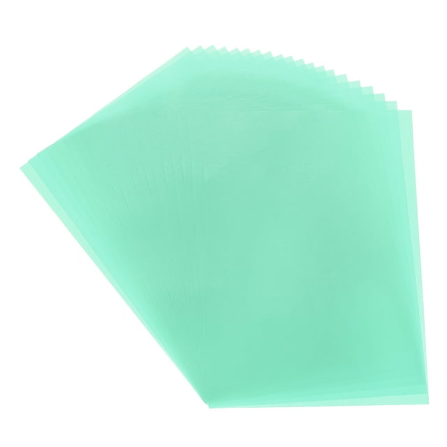 Uxcell Colored Vellum Paper, 20 Sheet Sky Blue Transparency 8.5 x 11 Printable Vellum Paper, Translucent Sheets for Invitations