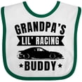 thumbnail image 3 of Inktastic Grandpas Lil Racing Buddy Boys or Girls Baby Bib, 3 of 4