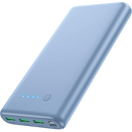 Portable Charger 36800mAh,4 Outputs Power Bank, Dual Input 5V/3A External Battery Pack,USB-C in&Out High-Speed Charging