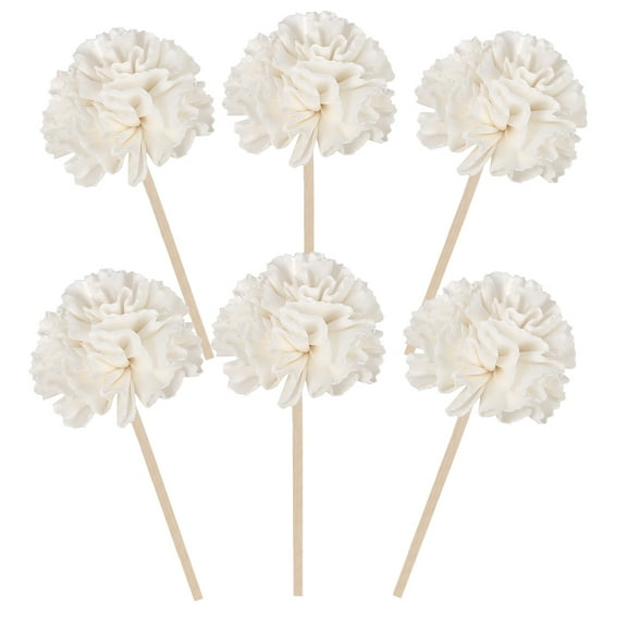 Rattan Diffuser Sticks for Home Use Light Yellow Aroma Diffuse Sticks for Essential Oil Bottles 6 Pieces