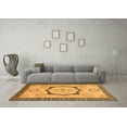 thumbnail image 3 of Ahgly Company Indoor Square Abstract Orange Modern Area Rugs, 8' Square, 3 of 4
