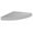 Silver, variant on Amore Designs GRD1212WH Wood Shelving Grande White Corner Shelf
