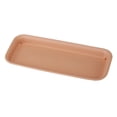 thumbnail image 2 of Indoor Outdoor Flower Pot Plant Saucer Drip Trays Resin Rectangle Plate, 2 of 7