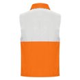 thumbnail image 5 of Womens Tank Tops- Women's Lightweight Fishing Vest, Color Block Casual Zip Up Utility Sleeveless Travel Hiking Golf Jackets with Pockets Orange XXXXL, 5 of 5
