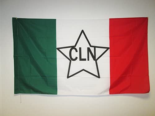 AZ FLAG Italian CLN Flag 3' X 5' – National Liberation Committee Italy Banner With Pole Sleeve