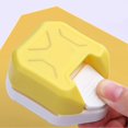 thumbnail image 3 of 3 in 1 Paper Corner Cutter Multiple Angles Manual Pattern Corner Punch DIY Hole Puncher Yellow, 3 of 4