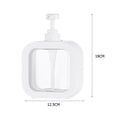 thumbnail image 3 of Organizador Botella recargable de viaje de 500 ml Dispensador de loción de jabón líquido Baño (Blanco) Likrtyny Libre de BPA, 3 of 8