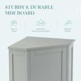 thumbnail image 6 of White Bathroom Cabinet Triangle Corner Storage Cabinet with Adjustable Shelf Modern Style MDF Board (Old SKU:WF291477AAK/N725P172615K)   WL, 6 of 27