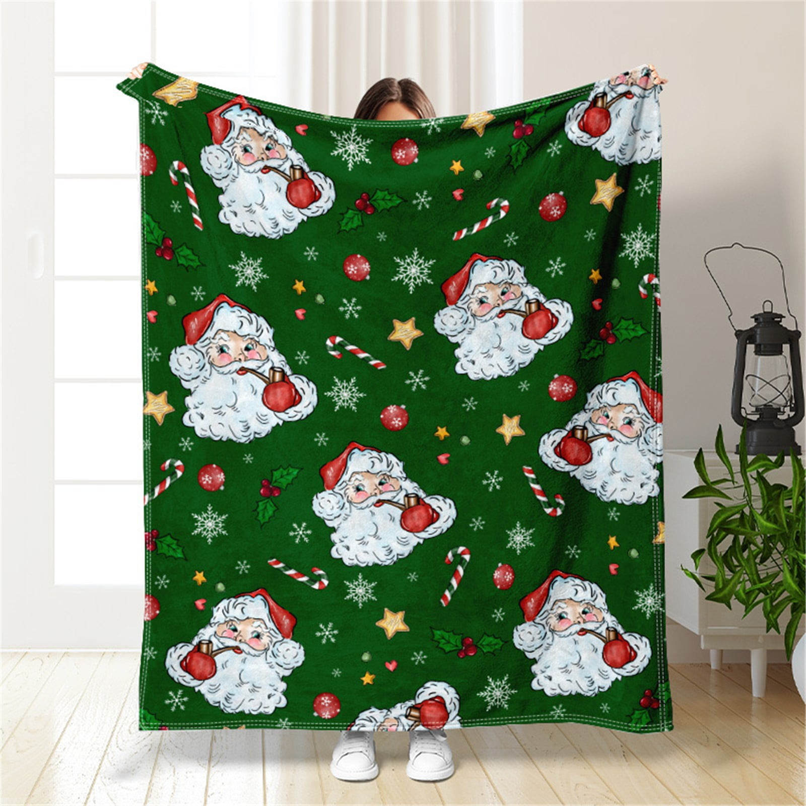MOQIN Christmas Throw Blanket, Christmas Decorations Blankets and