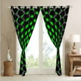 thumbnail image 4 of Erosebridal Geometric Bedroom Blackout Curtains 52"Wx84"L,Neon Black Green Window Curtains 3D Abstract Geometry Honeycomb Curtains & Drapes,Geometrical Beehive Window Treatments 2 Panels, 4 of 6