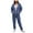 Navy, variant on YDFCWXW Womens 2 Piece Outfits Lounge Zip Hoodie Sweatsuit Sets Oversized Sweatshirt Baggy Fall Fashion Sweatpants with Pockets Beige, M