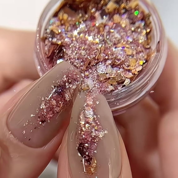 Autumn Maillard Nail Charms Sequins for DIY Fall Themed Nail Art