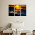 thumbnail image 2 of Elephant Stock Sunrise Over Smoky Mountains Wall Art - Horizontal Multi Panel Canvas - Living Room Wall Decor - Nature Multi Panel - Orange And Blue Decor - 38" x 24", 2 of 8
