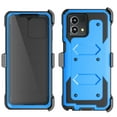 thumbnail image 6 of Takfox Case For Motorola Moto G Stylus 5G 2023,Shockproof Heavy Duty Rugged Locking Swivel Holster Belt Clip Kickstand Full Body Hard Shell Phone Cover Case,Blue, 6 of 7