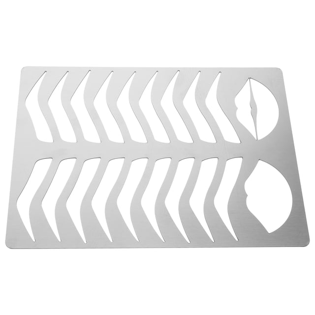 unbranded Stencil De Y Color Plata Para De Maquillaje Con Material Resistente