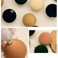thumbnail image 4 of Festive Christmas Velvet Ornament Balls - 6cm Diameter Plush Decor for Tree, 4 of 8