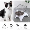 thumbnail image 3 of 15 comederos elevados para gatos con tapete de silicona, cuenco de plástico con soporte, 3 of 5