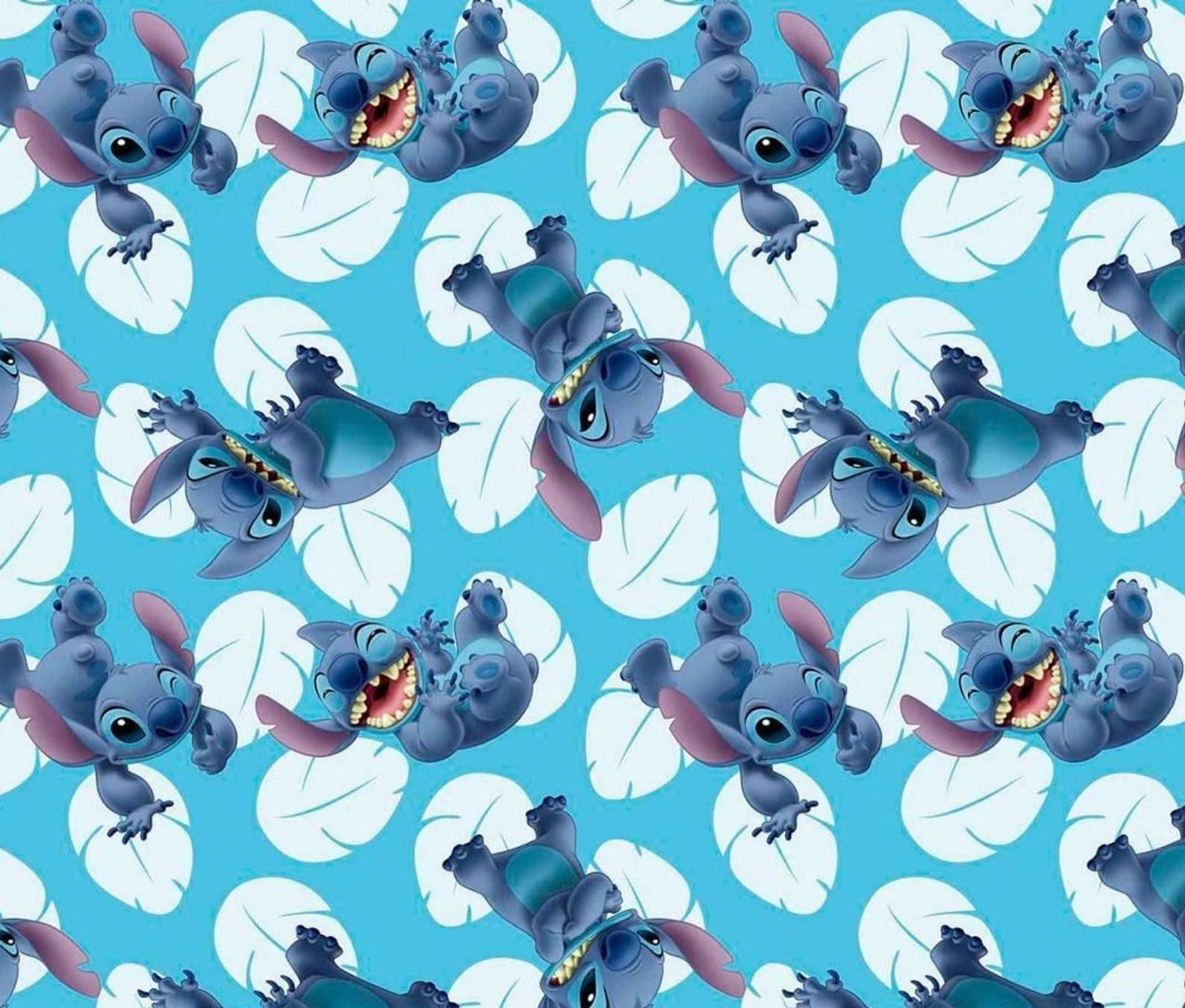 Disney Lilo /& Stitch Friends Forever Blue 100/% cotton Fabric by the yard