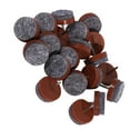 thumbnail image 4 of Almohadilla de fieltro redonda para uñas de alta resistencia de 20 piezas para muebles, sillas, patas de mesa, pies, protectores de suelo, deslizamiento suave, 24mm de diámetro(marrón), 4 of 14