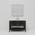 thumbnail image 4 of Norwalk 48 in W Black Oak Single Vanity, White Quartz Top, Faucet Set, and 46 in Mirror, 4 of 8