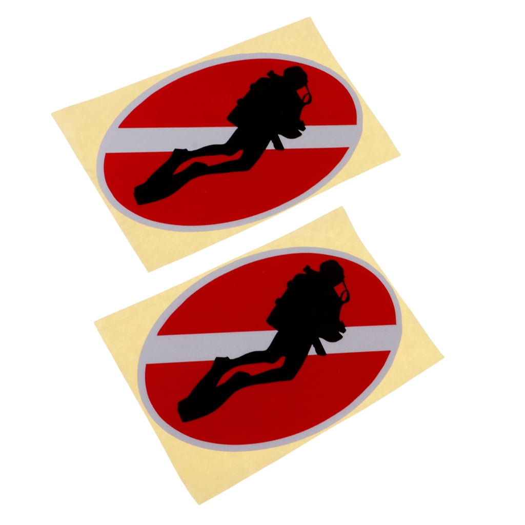 scuba diving decals