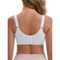 thumbnail image 3 of INSPIRE CHIC Women's Bras Front Close Wireless Push Up Nursing Adjustable Spaghetti Straps Back Hooks Maternity Bra XXL Light Blue, 3 of 5