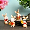 thumbnail image 5 of Resin Ornaments Mini Figurine Durable Spring Festival Gift Creative Chinese New Year Decoration Rabbit Decor, 5 of 12