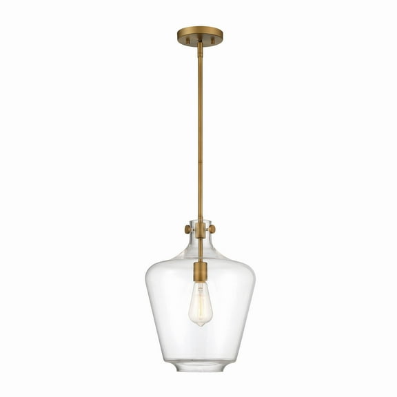 Designers Fountain Daydream 1 Light Old Satin Brass Pendant, D229M-12P-OSB