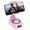 Pink, variant on Cillso Phone Stand with Bluetooth Speaker, Gifts for Men Women, Foldable Adjustable Desktop Phone Holder with HD Stereo Sound & LED Lights, 4-in-1 Tech Gadget Compatible with iPhone, Android & iPad