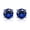 Blue, variant on Zirconia Stud Earrings, One Carat Main Stone Earrings Shiny Daily Wear Jewelry for Women Men