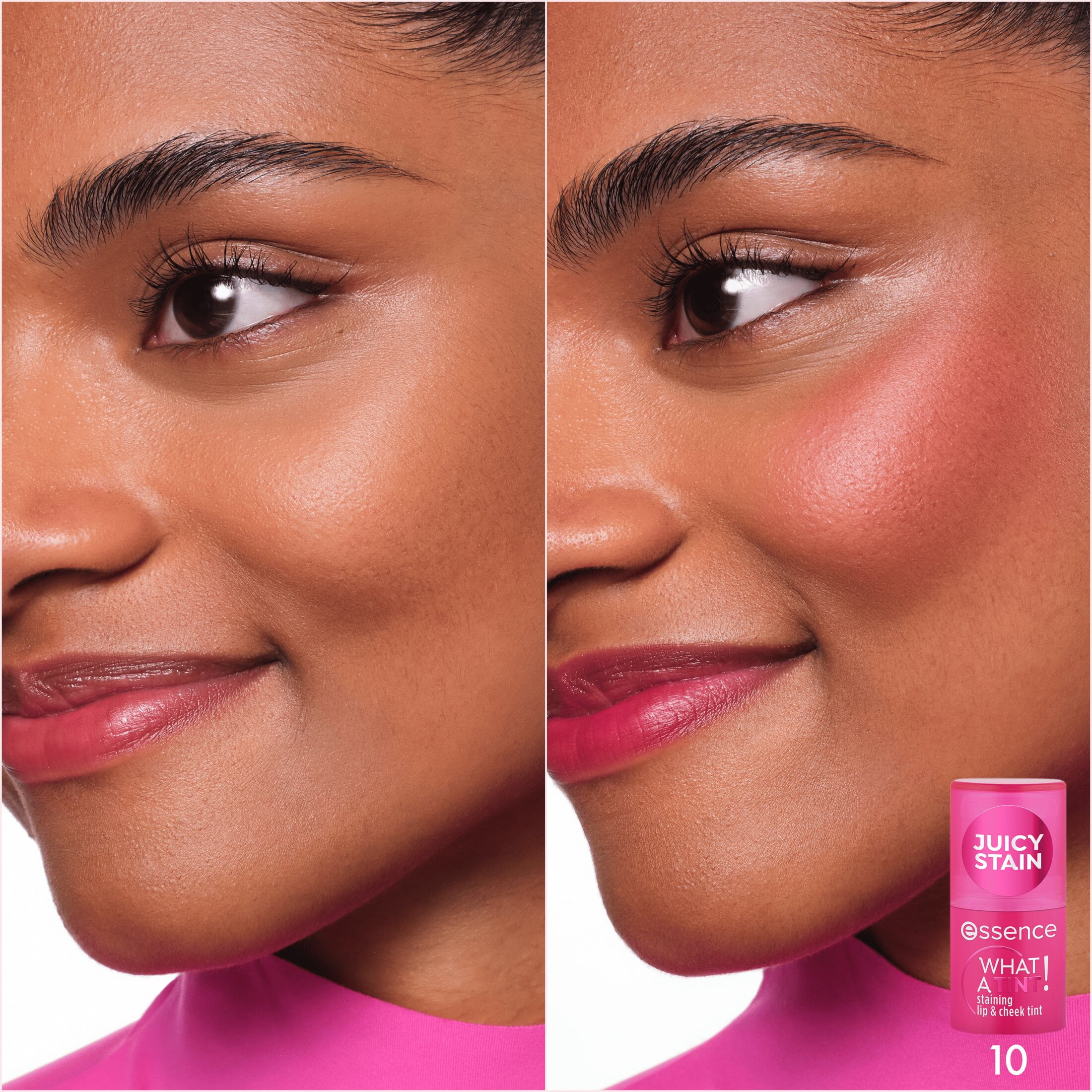 essence What a Tint! Staining Lip & Cheek Jelly Tint, 10 Raspberry Vibes