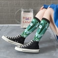 thumbnail image 3 of Lsque Teal Cactus Printed Crew Socks Men's Women's LightWeight Thin Casual Calf Socks ,Knee High Socks,Cotton Socks, 3 of 9