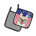 thumbnail image 2 of Carolines Treasures BB2168PTHD Flag and French Bulldog Pair of Pot Holders , 7.5HX7.5W, multicolor, 2 of 3