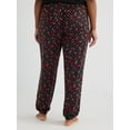 thumbnail image 4 of Joyspun Women's Brushed Hacci Knit Sleep Joggers, Sizes XS to 3X, 4 of 6