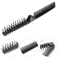 thumbnail image 4 of EeaseCA 4pcs Foldable Hair Comb Portable Plastic Comb for Home Travel Outdoor (Black), 4 of 8