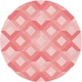 thumbnail image 1 of Ahgly Company Indoor Round Patterned Bean Red Area Rugs, 5' Round, 1 of 6