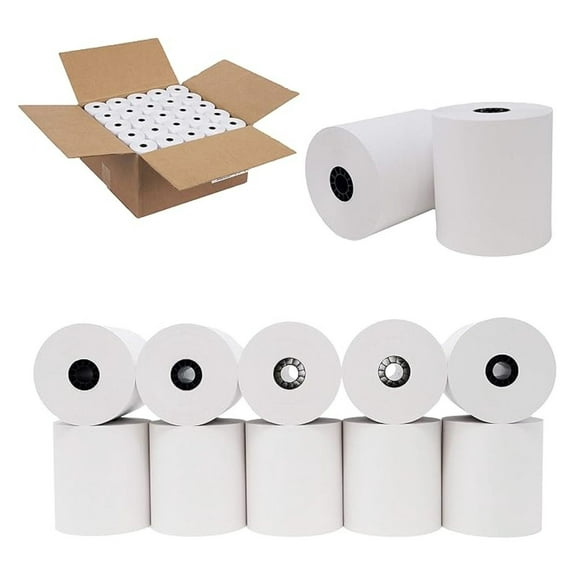 1-Ply Kitchen Printer Paper 3 Inch Inchx150' (50 Rolls) Better Value Pack from