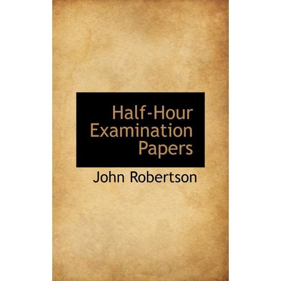 Half-Hour Examination Papers (Hardcover)