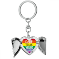 thumbnail image 1 of Llavero de alas de ángel en forma de corazón Unbranded bandera del arco iris, 1 of 3
