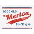 thumbnail image 2 of Americana Good Old 'Merica Since 1776 White Adult Crew Neck Long Sleeve Tee-Medium, 2 of 3