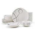 thumbnail image 5 of Studio Nova Porcelain Circles 18-Piece Dinnerware Set, 5 of 10