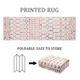 thumbnail image 4 of ZACOO Area Rug 5x7 Vintage Moroccan Machine Washable Rug Indoor Foldable Accent Rug for Living Room Bedroom Dining Room Low Pile Rug, Multi, 4 of 9