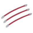 thumbnail image 4 of 3 Pieces Tennis Racquet String Vibration Dampener Shock Absorber Damper Red, 4 of 7